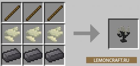 Мод на украшение интерьера ATLCraft Candles [1.12.2] [1.10.2]